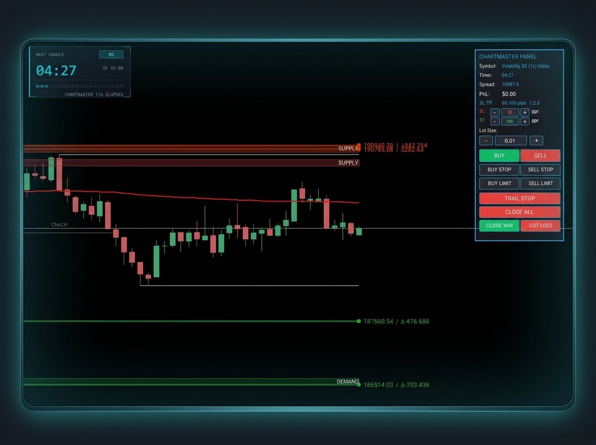 ChartMaster Keyzone with Trading Panel MT5 Indicator